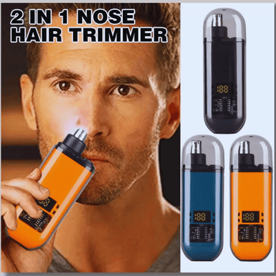 2-in-1 Portable Electric Nose Hair Trimmer