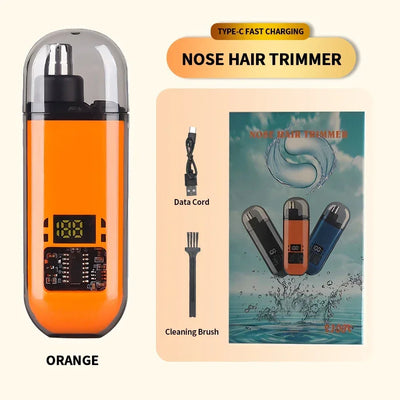 2-in-1 Portable Electric Nose Hair Trimmer