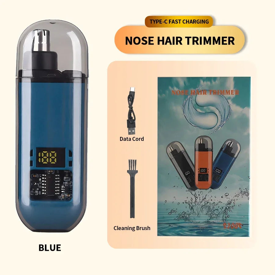 2-in-1 Portable Electric Nose Hair Trimmer